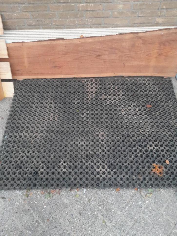 Rubber Schoonloopmat 3 stuks, Tuin en Terras, Deurmatten, Gebruikt, Rubber, Schoonloopmat, Binnen, Buiten, Ophalen of Verzenden