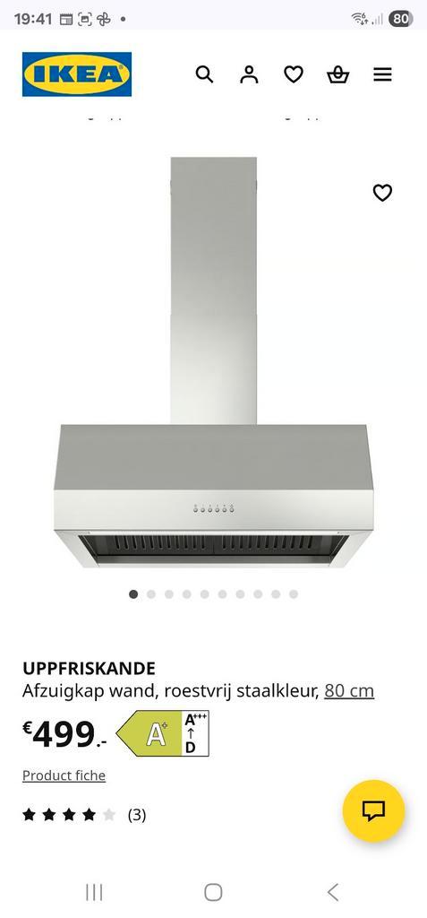 Nieuwe RVS Afzuigkap - Nooit Gebruikt!, Witgoed en Apparatuur, Afzuigkappen, Nieuw, Inbouw, Wandschouwkap, Motor, Ophalen of Verzenden