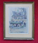 Henri van Os Delhez.1880-1976.Auberge in Ventimiglia Italië., Antiek en Kunst, Kunst | Schilderijen | Klassiek, Ophalen