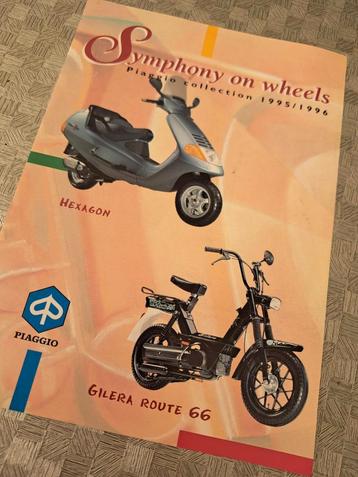 VESPA PIAGGIO Bromfiets modellen folder  beschikbaar voor biedingen