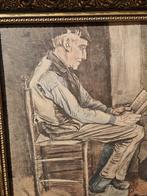 prent van gogh in vintage messing lijst, Huis en Inrichting, Ophalen of Verzenden, 'T Olde Gre-j, Info@toldegrej.nl, Endepoelstraat 20f Didam