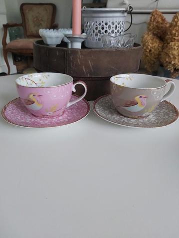 Nieuw Pip studio Early Bird cappuccino koffie kop en schote beschikbaar voor biedingen