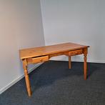 Grenen (schrijf)tafel met 2 lades, Huis en Inrichting, Bureaus, Ophalen of Verzenden, Gebruikt, Bureau