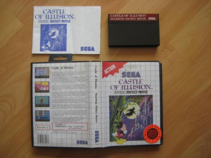 Castle of Illusion Mickey Mouse Sega Mastersystem, Spelcomputers en Games, Games | Sega, Master System, Platform, 1 speler, Vanaf 7 jaar