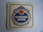 Schneider Weisse Wit Duits Bierviltje Viltje, Verzamelen, Ophalen of Verzenden, Zo goed als nieuw, Viltje(s), Overige merken