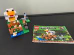LEGO - 21140 - Minecraft - The Chicken Coop, Ophalen of Verzenden, Zo goed als nieuw, Complete set, Lego
