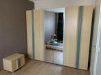 Kledingkast met spiegel, 2x schuifdeur, 2x normale deuren, Huis en Inrichting, Kasten | Kledingkasten, Ophalen, Zo goed als nieuw