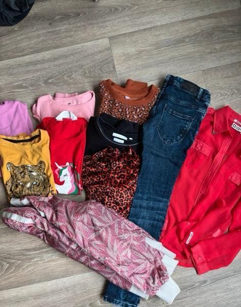 Meisjespakket maat 134 - 10 stuks!, Kinderen en Baby's, Kinderkleding | Kinder-kledingpakketten, Zo goed als nieuw, Maat 134, Ophalen of Verzenden
