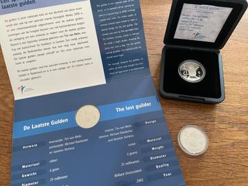 3x Laatste Gulden 2001 - Herdenkingsmunt beschikbaar voor biedingen