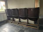 Oude klepbank/ bioscoopbank, Antiek en Kunst, Antiek | Meubels | Stoelen en Banken, Ophalen