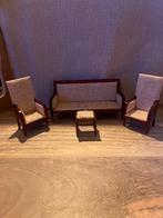 Poppenhuis Bankstel Set 1:12, Ophalen of Verzenden, Gebruikt