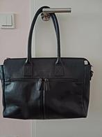 stoere laptop/kantoor/business tas, zwart leer, croco print, Overige merken, Gebruikt, Zwart, Ophalen of Verzenden