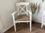 Landelijke stoel wit /hout, Minder dan 75 cm, Gebruikt, 50 tot 75 cm, Hout