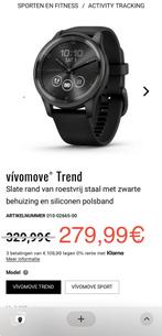 Garmin Vívomove Trend Smartwatch, Ophalen, Nieuw, Zwart, Android