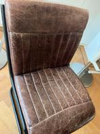 Lederen stoelen, Huis en Inrichting, Fauteuils, Ophalen, Zo goed als nieuw, Minder dan 75 cm, Leer