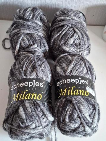 Nieuwe Scheepjes Milano Wol - 4 Bollen beschikbaar voor biedingen