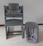 Stokke tripp trapp storm grey met babyset en newbornset ZGAN, Kinderen en Baby's, Kinderstoelen, Ophalen, Zo goed als nieuw, Meegroeistoel