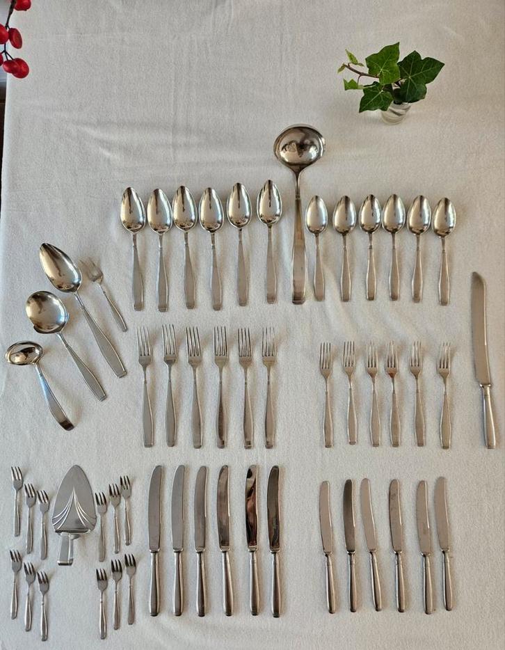 Vintage bestek Gero Zilmeta Chevron Carre, Antiek en Kunst, Antiek | Bestek, Ophalen of Verzenden