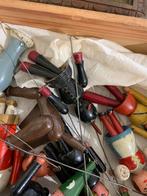 Antieke erzgebirge Poppenkastpoppen Set, Antiek en Kunst, Ophalen of Verzenden