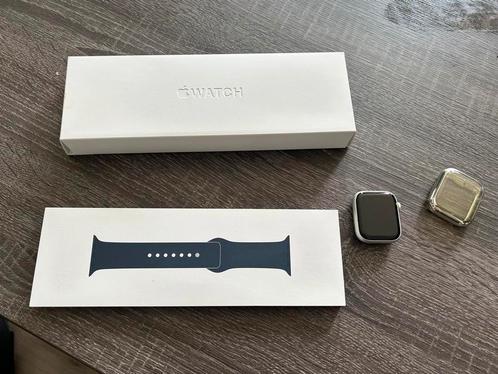 Apple watch Series 9 45mm GPS, Sieraden, Tassen en Uiterlijk, Smartwatches, Zo goed als nieuw, iOS, Zwart, GPS, Verzenden