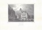 Staalgravure Zwolle - o.a Sassen-Poort Groote-Markt, Ophalen of Verzenden