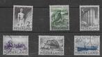 Zomerzegels 1950 NVPH 550 - 555., Ophalen of Verzenden, Na 1940, Gestempeld