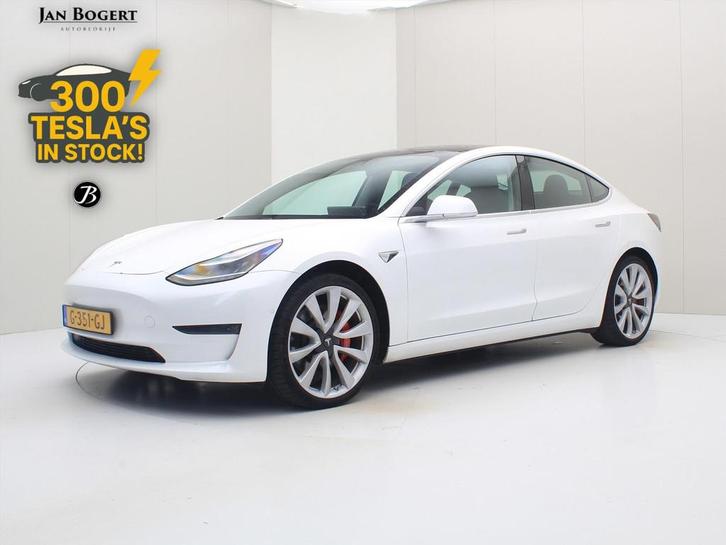 Tesla Model 3 Performance AWD 486pk 75 kWh [ AUTOPILOT+530KM, Auto's, Tesla, Bedrijf, Te koop, Model 3, 4x4, ABS, Achteruitrijcamera
