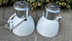 Hanglampen 2 st wit met chroom, Huis en Inrichting, Lampen | Hanglampen, Ophalen of Verzenden, Gebruikt, Metaal, Minder dan 50 cm