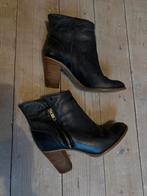 Enkellaarzen Manfield Vera Gomma maat 36 of 37 blauw, Zwart, Lage of Enkellaarzen, Ophalen of Verzenden, Zo goed als nieuw