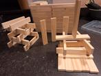 Houten stapel blokjes plankjes handgemaakt bouwstenen kapla, Nieuw, Ophalen of Verzenden