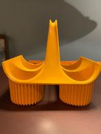 Vintage kunststof oranje/gele Curver flessenrek.461, Ophalen of Verzenden, Huis en Inrichting