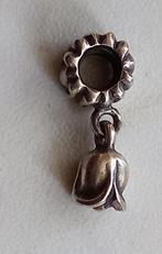 Zilveren Pandora bedel hanger met tulp, Verzenden, Pandora, Zo goed als nieuw, 1 bedel