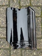 Geglazuurde dakpannen  zwart 140 stuks, Ophalen, Gebruikt, Steen of Klei, Zwart