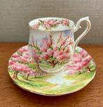 Royal Albert Bone China ‘Blossom Time’ kop en schotel, Ophalen of Verzenden, Zo goed als nieuw, Porselein, Kop en/of schotel