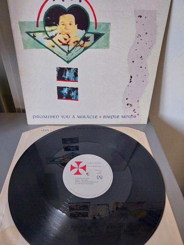 Simple Minds - Promised You A Miracle 12", Cd's en Dvd's, Vinyl | Rock, Gebruikt, Poprock, 12 inch, Ophalen of Verzenden