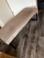 Karwei Bankje Pien - Taupe Fluweel, Ophalen, Gebruikt, Minder dan 50 cm, 100 tot 125 cm