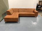 GRATIS LEVERING Z.G.A.N microleer hoekbank 285x190 Gereinigd, Ophalen of Verzenden, Zo goed als nieuw, 150 cm of meer, Vierpersoons of meer