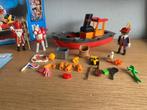 5206 playmobil sinterklaas boot stoomboot piet ZGAN, Kinderen en Baby's, Speelgoed | Playmobil, Complete set, Zo goed als nieuw