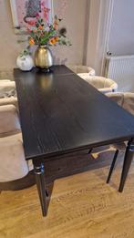 Ikea Verlengbare Eettafel Zwart, Huis en Inrichting, Tafels | Eettafels, Ophalen, Gebruikt, Rechthoekig, Overige houtsoorten