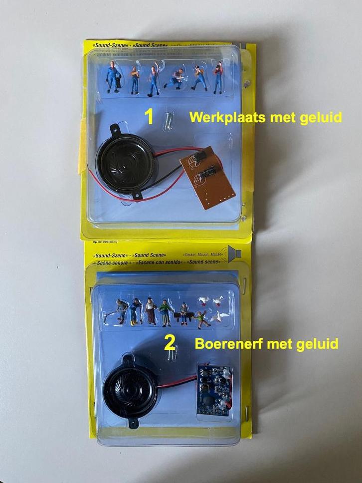 Noch sets met geluid en figuren H0 1:87, Hobby en Vrije tijd, Modeltreinen | H0, Nieuw, Gelijkstroom of Wisselstroom, Overige merken