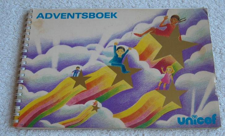 Unicef Adventsboek (uit 1981 ?) met ill. van Shoko Takenaka, Diversen, Pasen, Gebruikt, Ophalen of Verzenden