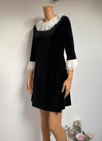   Clemence Poesy, Gerard Darel jurk zwart fluweel 36/38  beschikbaar voor biedingen