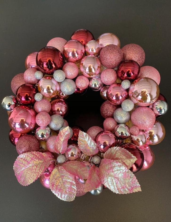 Kerstkrans “Raspberry”, Huis en Inrichting, Woonaccessoires | Kransen, Nieuw, Ophalen of Verzenden