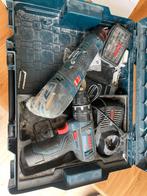 Bosch Accuboormachine + Multitool in Koffer, Doe-het-zelf en Verbouw, Gereedschap | Boormachines, Ophalen, Gebruikt, Variabele snelheid