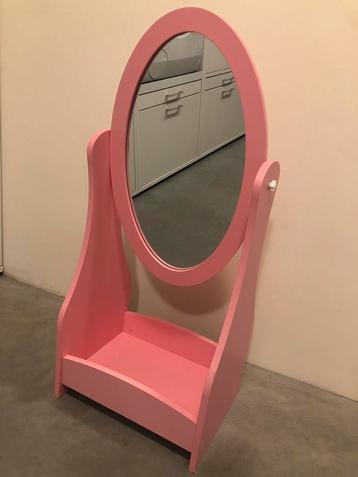 Staande Make-up Spiegel - Roze beschikbaar voor biedingen