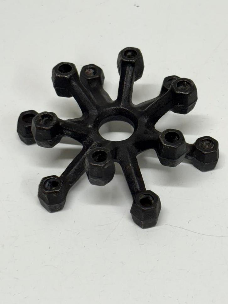 Vintage Scandinavisch design “ spin” kandelaar, Huis en Inrichting, Woonaccessoires | Kandelaars en Kaarsen, Zo goed als nieuw