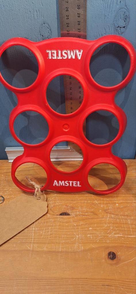 Amstel glazen houder (21725), Verzamelen, Biermerken, Ophalen of Verzenden, Zo goed als nieuw, Glas of Glazen, Amstel