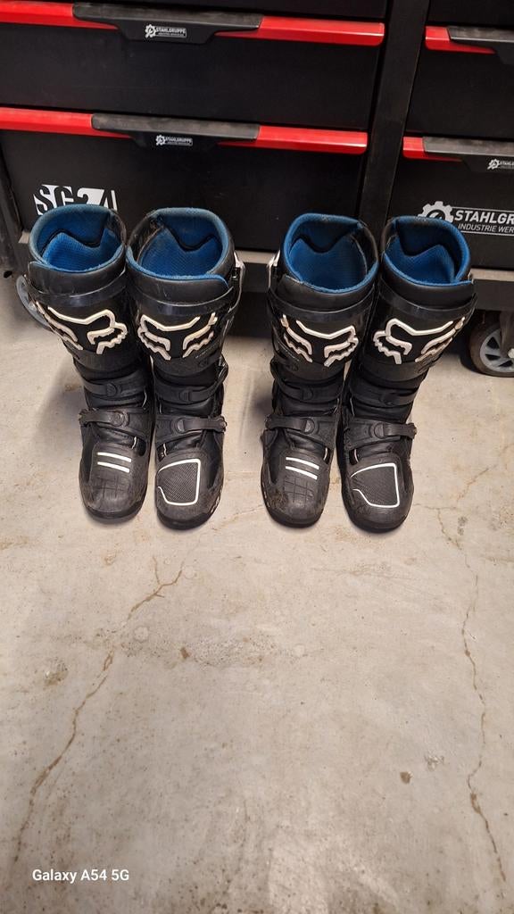 2x Set Fox Motorcross Laarzen Maat 46.5, Motoren, Overige merken, Heren, XL, Tweedehands
