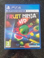 PS4 Fruit Ninja (VR spel) zo goed als nieuw, Vanaf 7 jaar, Avontuur en Actie, 2 spelers, Ophalen of Verzenden