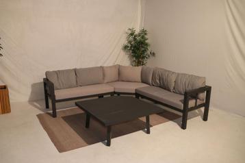 hoekbank alu met tafel #88 beschikbaar voor biedingen